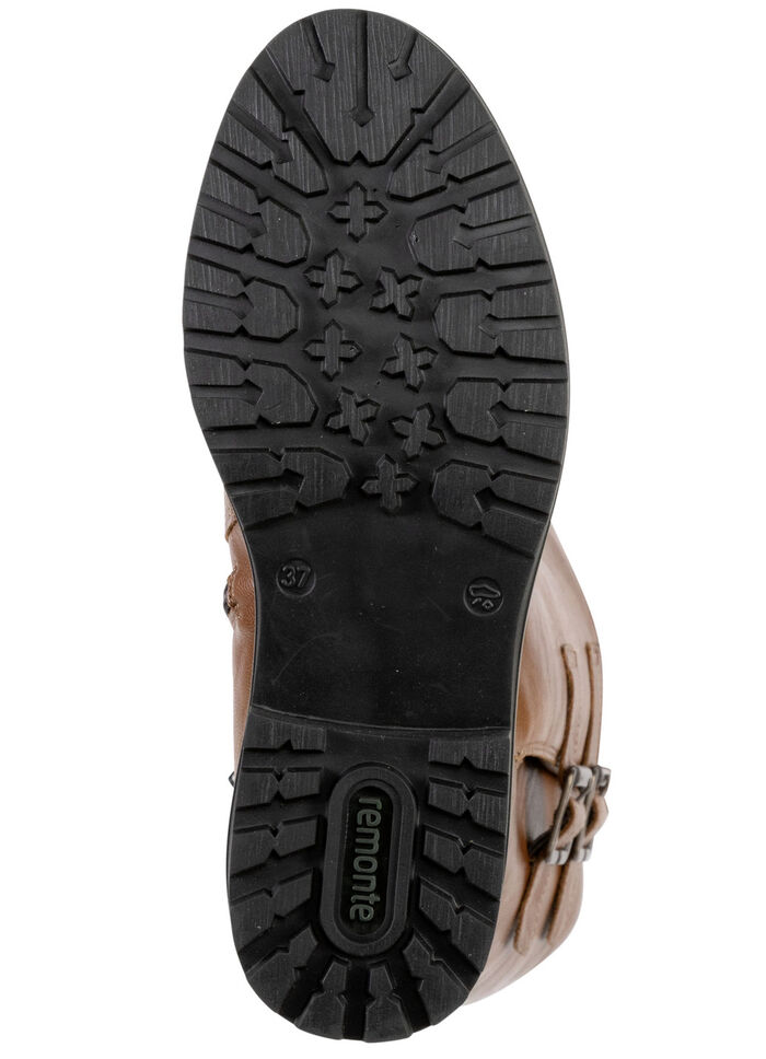 Remonte, gefütterte Damen-Stiefel, Winterschuhe, Weite G, mit Lammfell COGNAC