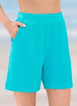 Shorts aus Frottierstretch 
