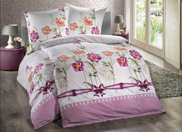 Renforc&eacute;-Bettw&auml;sche-Garnitur mit Reissverschluss 