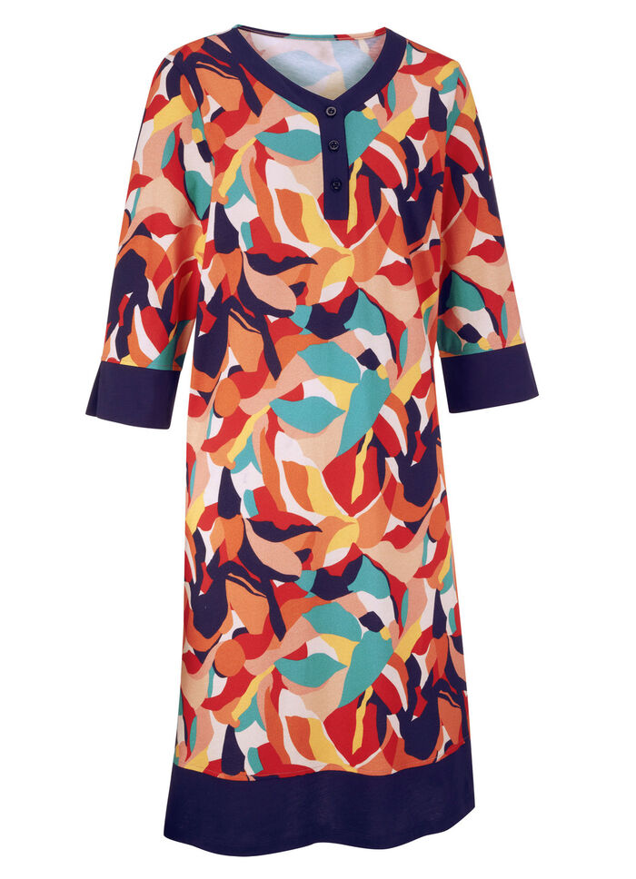 Nachthemd, kürzer geschnitten und 3/4-lange Ärmel 