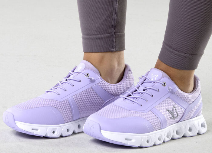 Caprice, sportliche Damen-Sneaker, Weite G, mit herausnehmbarem Fussbett FLIEDER