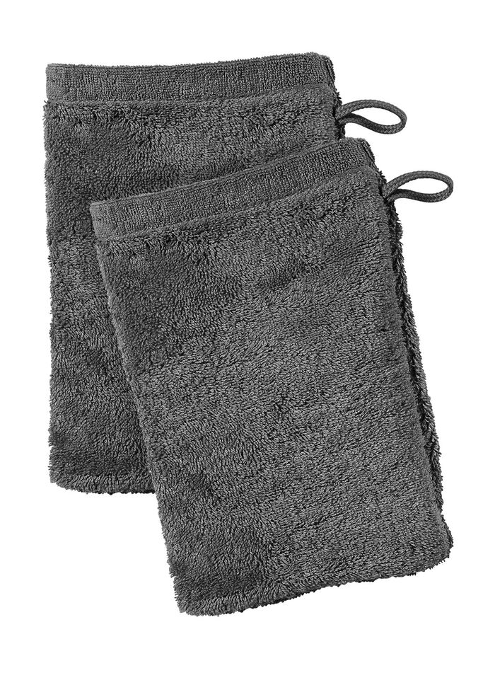 Walkfrottier-Serie aus reiner Baumwolle ANTHRAZIT UNI