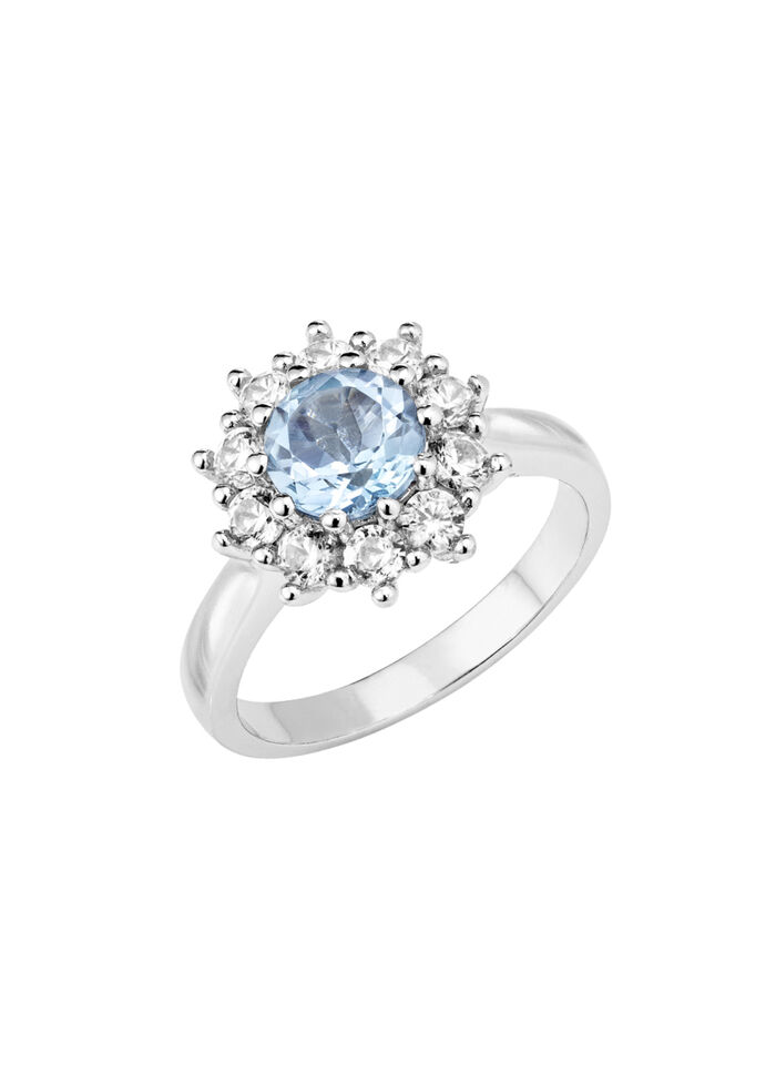 Damenring im Blumendesign 