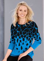 Pullover in Jacquard-Dessin 