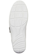 Waldläufer Slipper mit praktischem Klettverschluss MATTSILBER