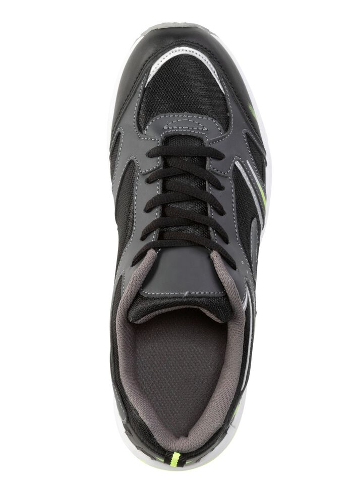 Schn&uuml;r-Sneaker aus effektvoll bedrucktem Synthetik 