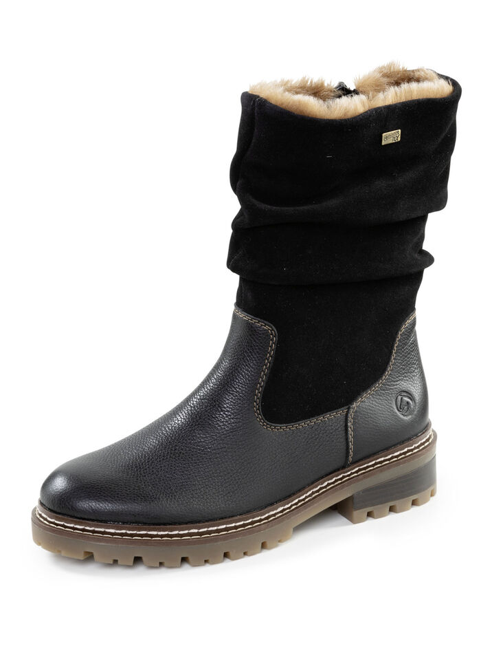 Remonte Stiefel mit Raffung SCHWARZ