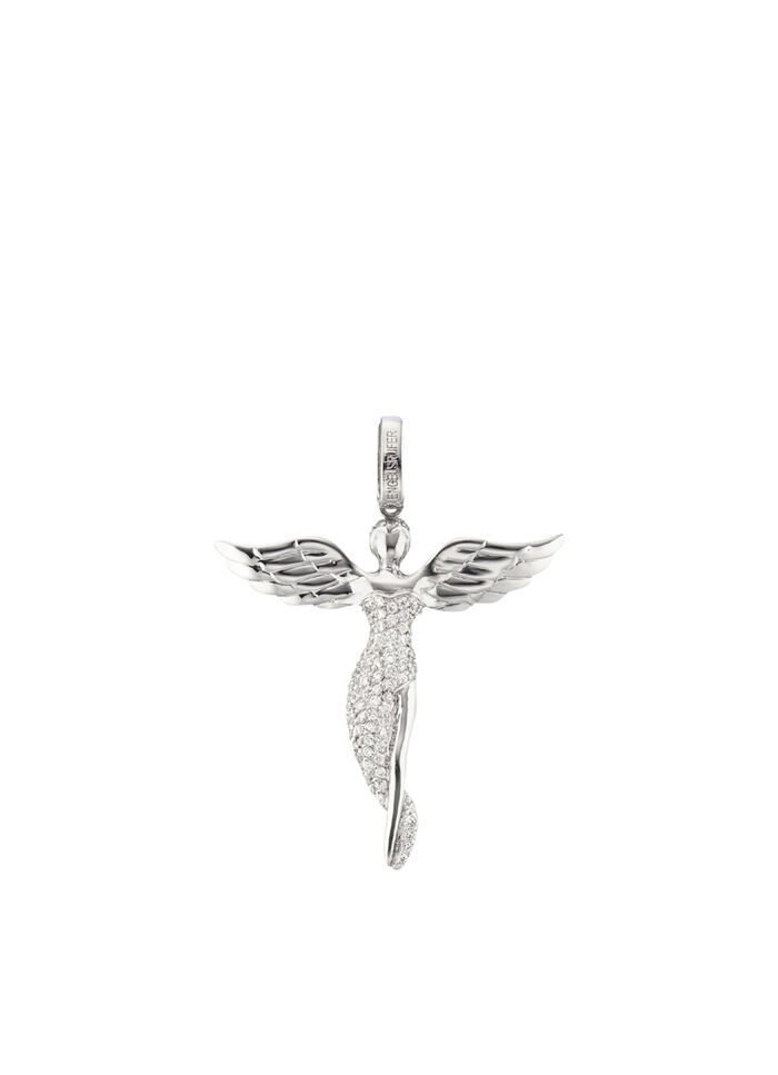 Schutzengel Anhänger mit Zirkonia 
