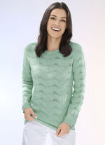 Pullover im Mustermix MINT