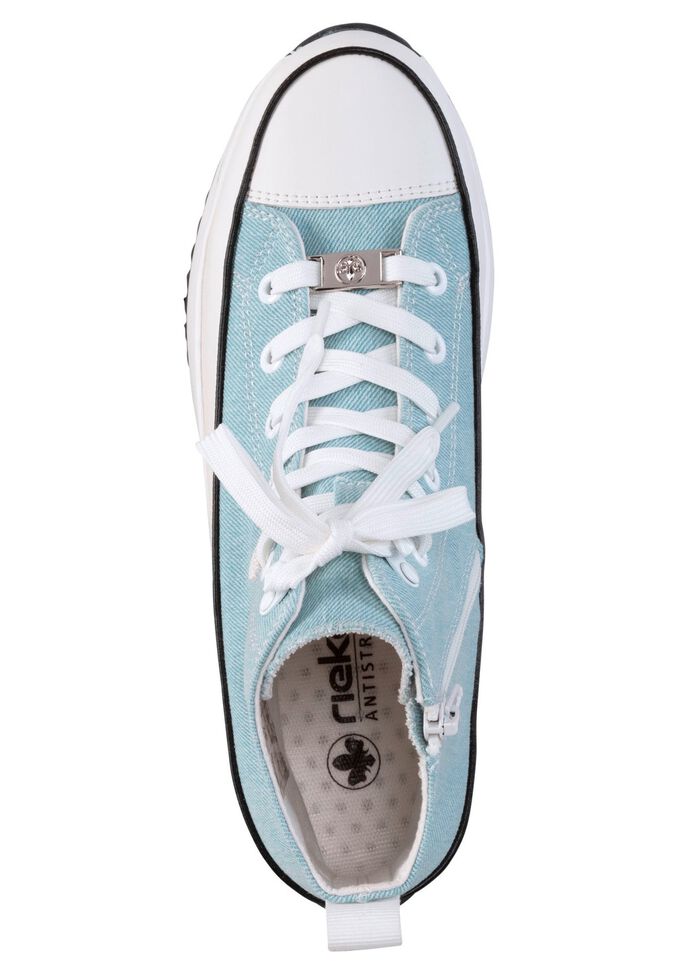 Rieker Schn&uuml;r-Bootie in Leo-Print oder Denim-Style 