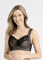 Miss Mary BH mit Elastikspitze SCHWARZ