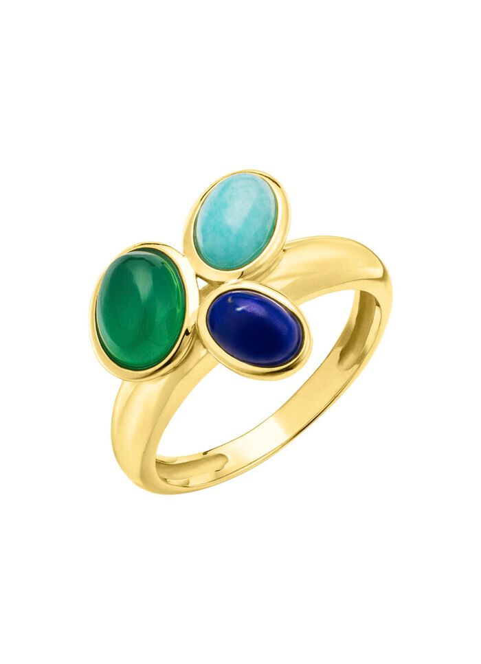 Faszinierender Damenring mit echten Edelsteinen 