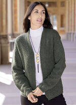 Strickjacke mit Alloverstruktur 