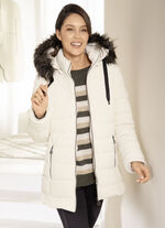 Funktionsjacke mit abnehmbarer Kapuze 