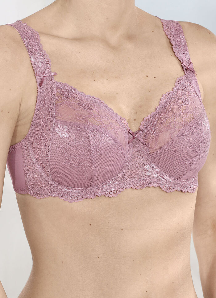 LingaDore Bügel-BH mit elastischer Spitze ALTROSA