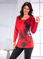 Shirt mit silberfarbenen Zierpl&auml;ttchen 