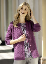 Strickjacke mit dekorativer Struktur 