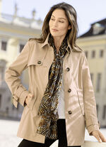 Schal mit Raubtierfell- und Zebradessin 