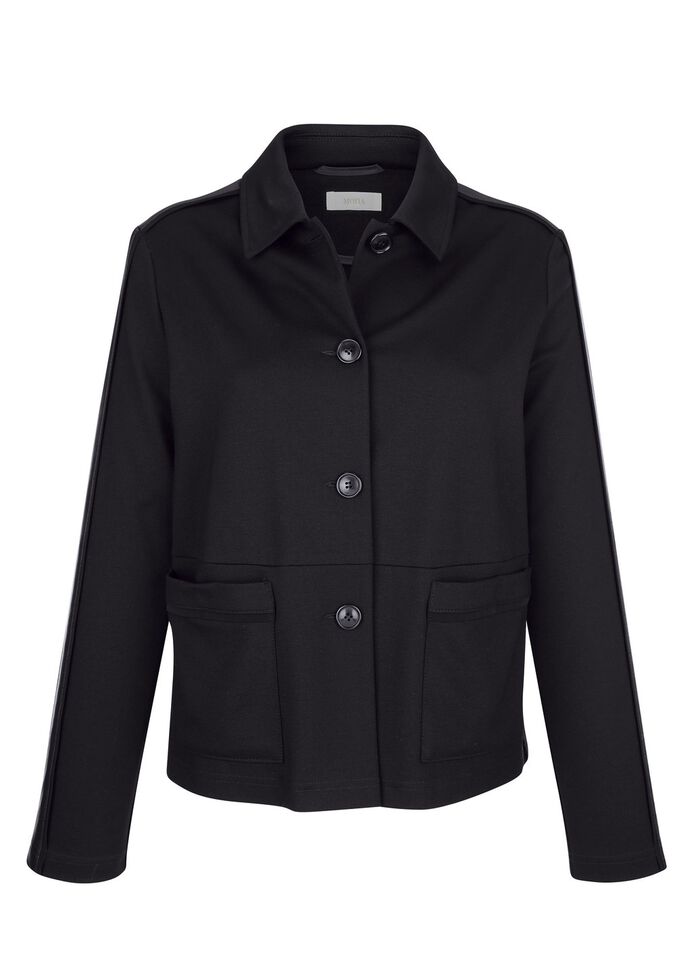 Blazer mit Hemdkragen 