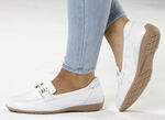 ELENA EDEN Slipper mit Metallschmuck WEISS