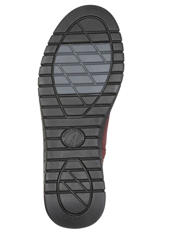 ELENA EDEN, bequeme Damen-Stiefeletten, Weite H, mit herausnehmbarem Fussbett BORDEAUX