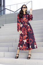 Kleid mit Floral-Dessin 