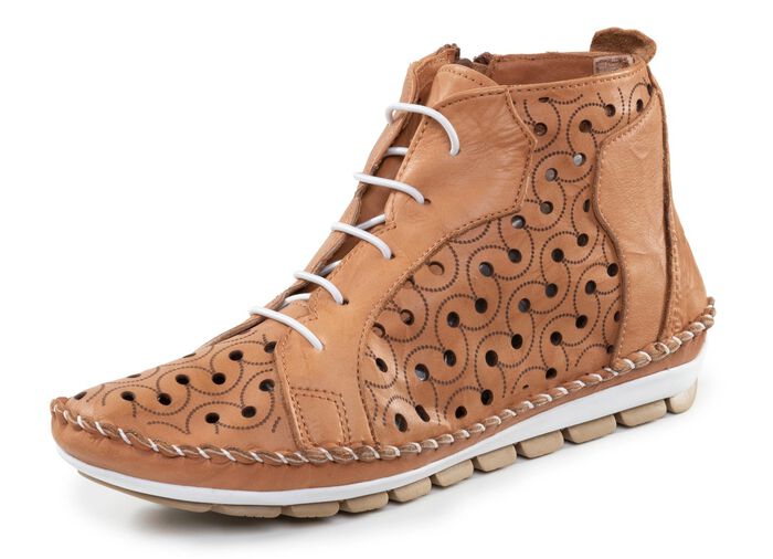 Gemini Bootie mit Knitter-Struktur 