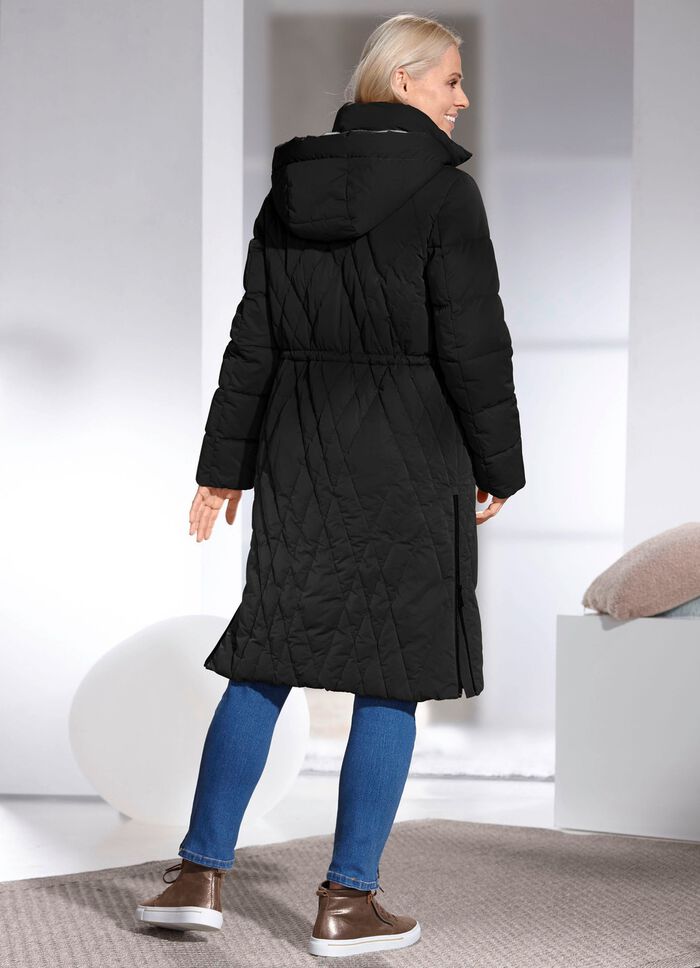 Mantel mit abnehmbarer Kapuze 