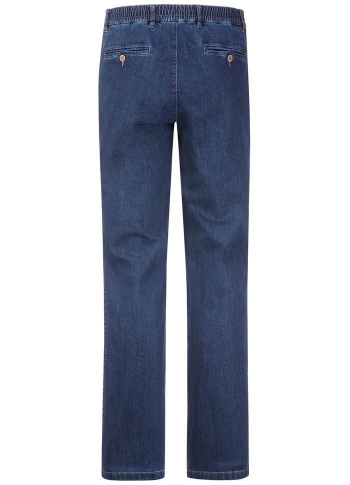 Jeans mit Gummibund in 3 Farben DUNKELJEANS