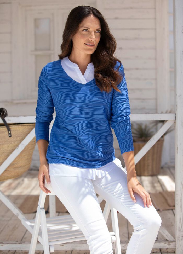 Shirt-Tunika mit 2-in-1-Optik 