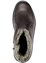 GINO GALANTE, gefütterte Herren-Stiefel, Winterschuhe, mit Lammfell MOKKA