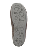 Textil-Pantoffel mit herausnehmbarem Fussbett GRAU