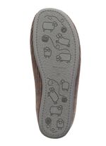 Textil-Pantoffel mit herausnehmbarem Fussbett GRAU