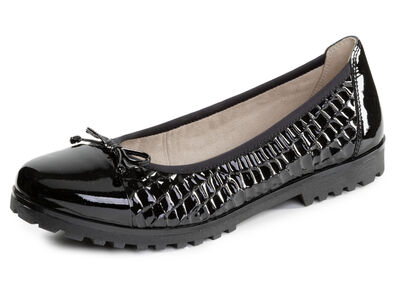 ELENA EDEN, elegante Damen-Ballerinas, Weite G, mit Gummizug 