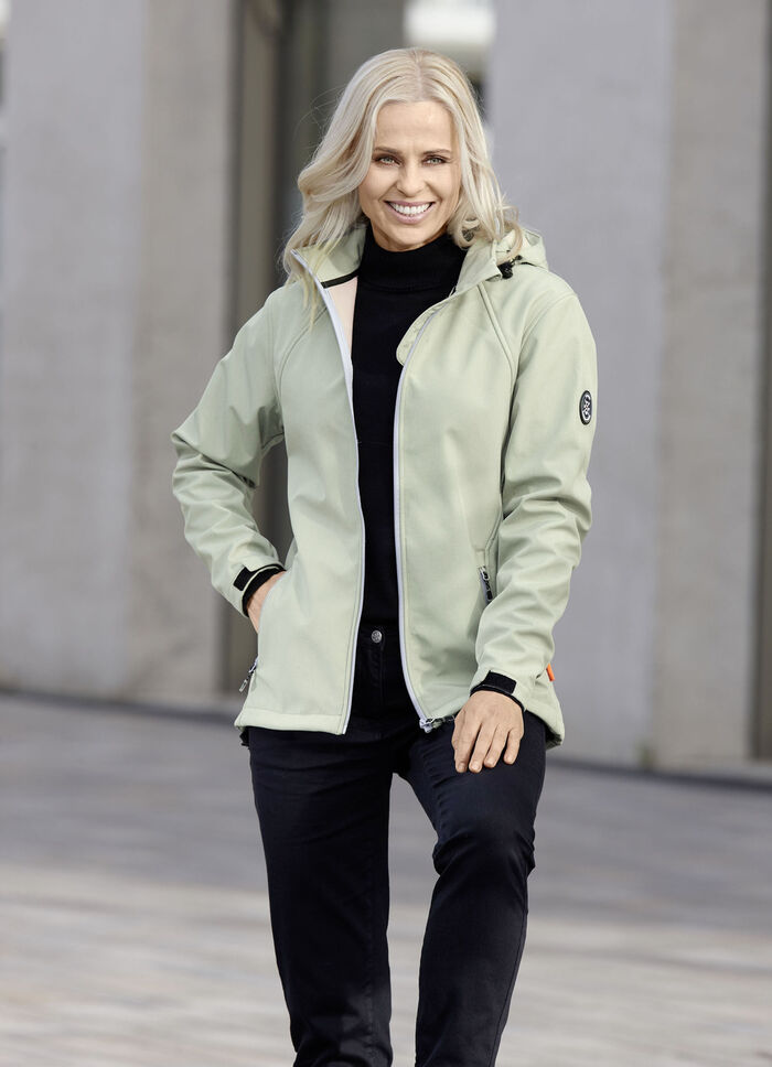 Jacke mit gebondeter Fleece-Innenausstattung LINDGRÜN