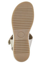 ELENA EDEN, bequeme Damen-Sandalen, Weite H, mit herausnehmbarem Fussbett BEIGE