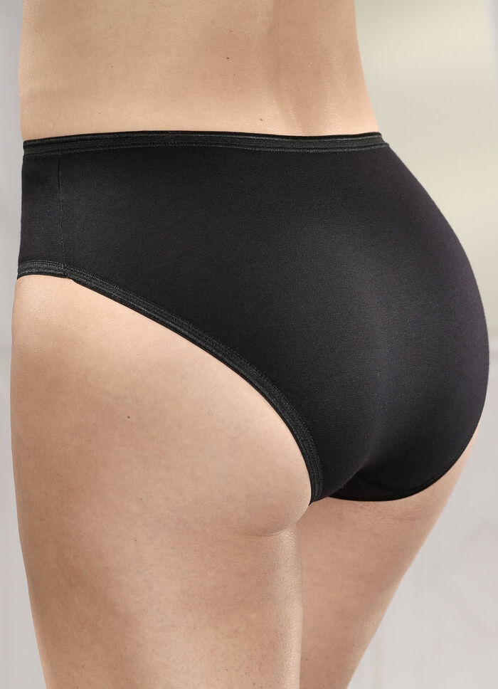 Brio Lingerie Fünferpack Slips mit elastischen Abschlüssen, auch als Spar-Zehnerpack erhältlich 
