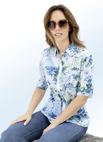 Zart transparente Bluse 