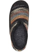 Laurina, bequeme Damen-Hausschuhe, Weite G, mit herausnehmbarem Fussbett ANTHRAZIT-BUNT