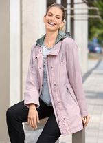 Funktionsjacke mit abnehmbarer Kapuze 