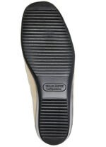 Waldläufer, bequeme Damen-Slipper, Weite H, mit herausnehmbarem Fussbett BEIGE-COGNAC