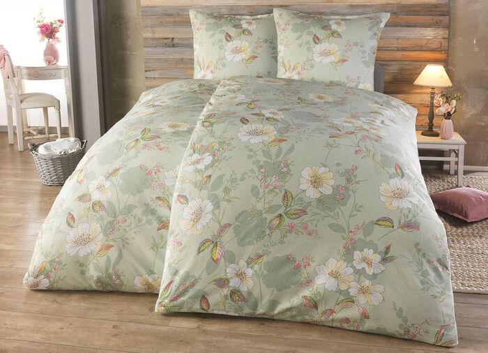 Barchent Bettw&auml;sche-Garnitur von Castell 