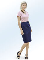Kleid mit Bolero und  Perlen- sowie Strasssteinzier 