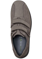 Waldläufer, bequeme Herren-Slipper, Weite H, mit herausnehmbarem Fussbett GRAFIT