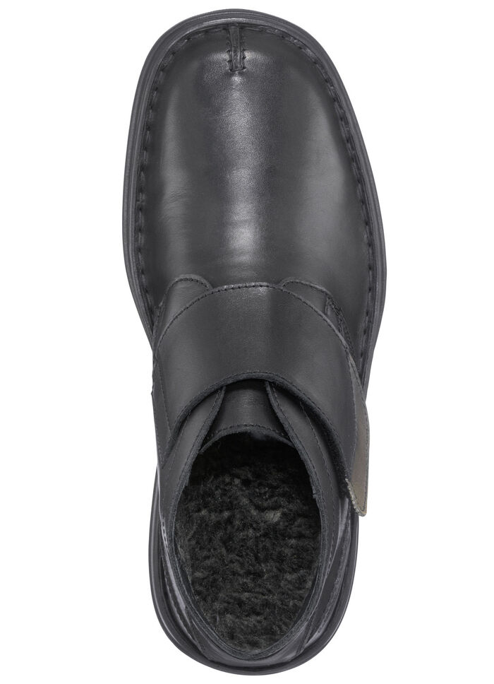 GINO GALANTE, gefütterte Herren-Boots, Winterschuhe, Weite K, mit herausnehmbarem Fussbett SCHWARZ-GRAU