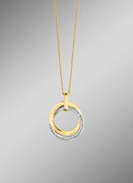 Zeitlose Eleganz: Anh&auml;nger mit synth. Zirkonia und Ankerkette 