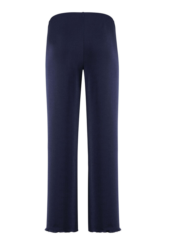 Weich fliessende, 7/8-lange Hose NACHTBLAU