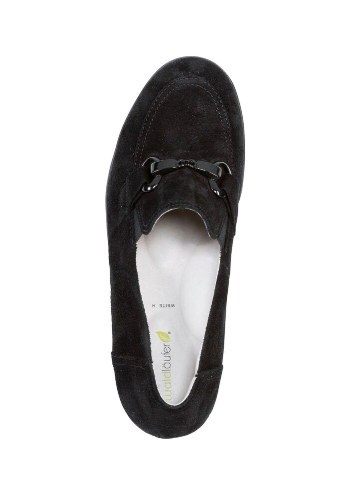 Waldl&auml;ufer, bequemer Damen-Trotteur, Weite H, mit herausnehmbarem Fussbett SCHWARZ