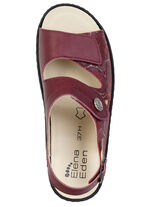 ELENA EDEN, bequeme Damen-Sandalen, Weite H, mit herausnehmbarem Fussbett BORDEAUX