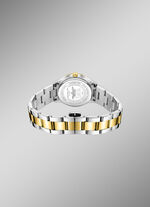 Rotary Quartz-Damenuhr mit Edelstahlbandgehäuse 